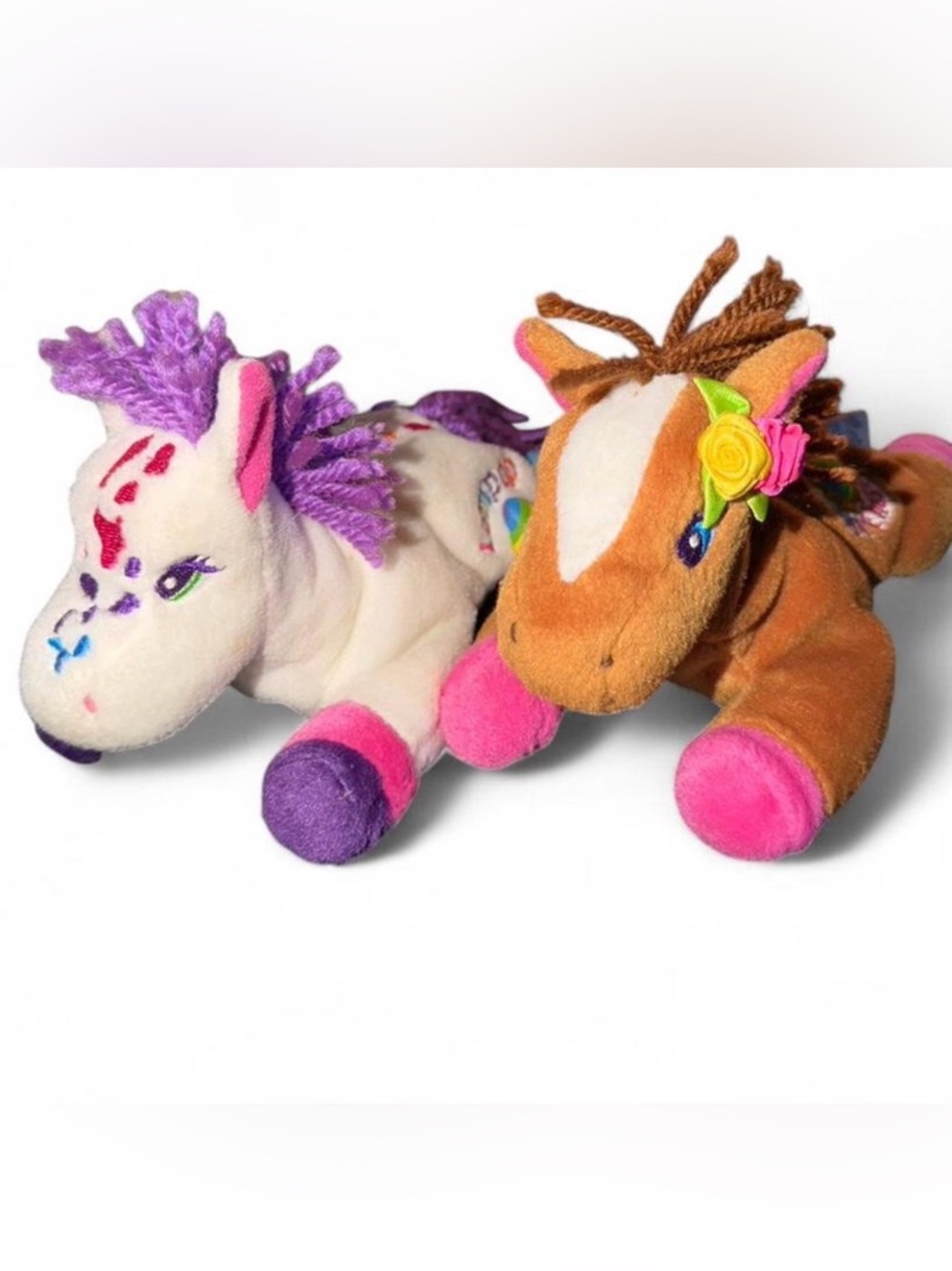 VINTAGE EUC Lollipop & Rainbow Chaser beanie plushies